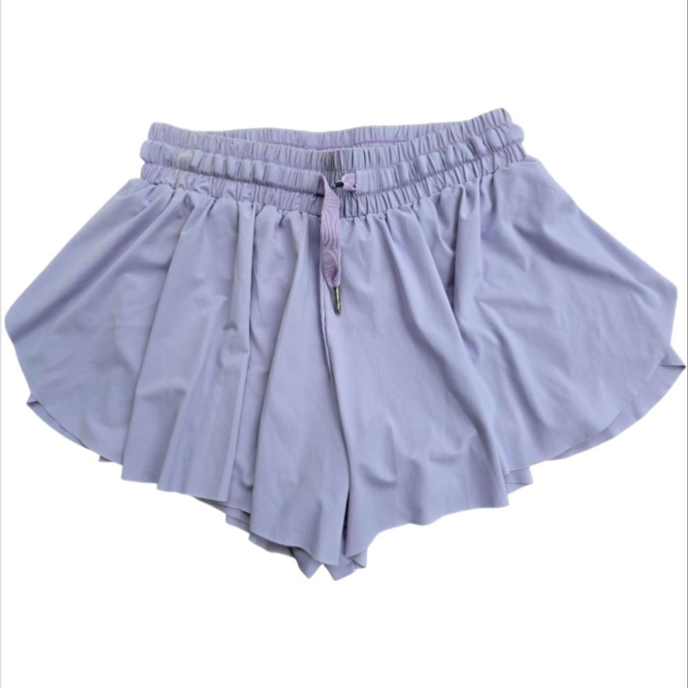 Liberty Purple Athletic Shorts with Elastic Waistband